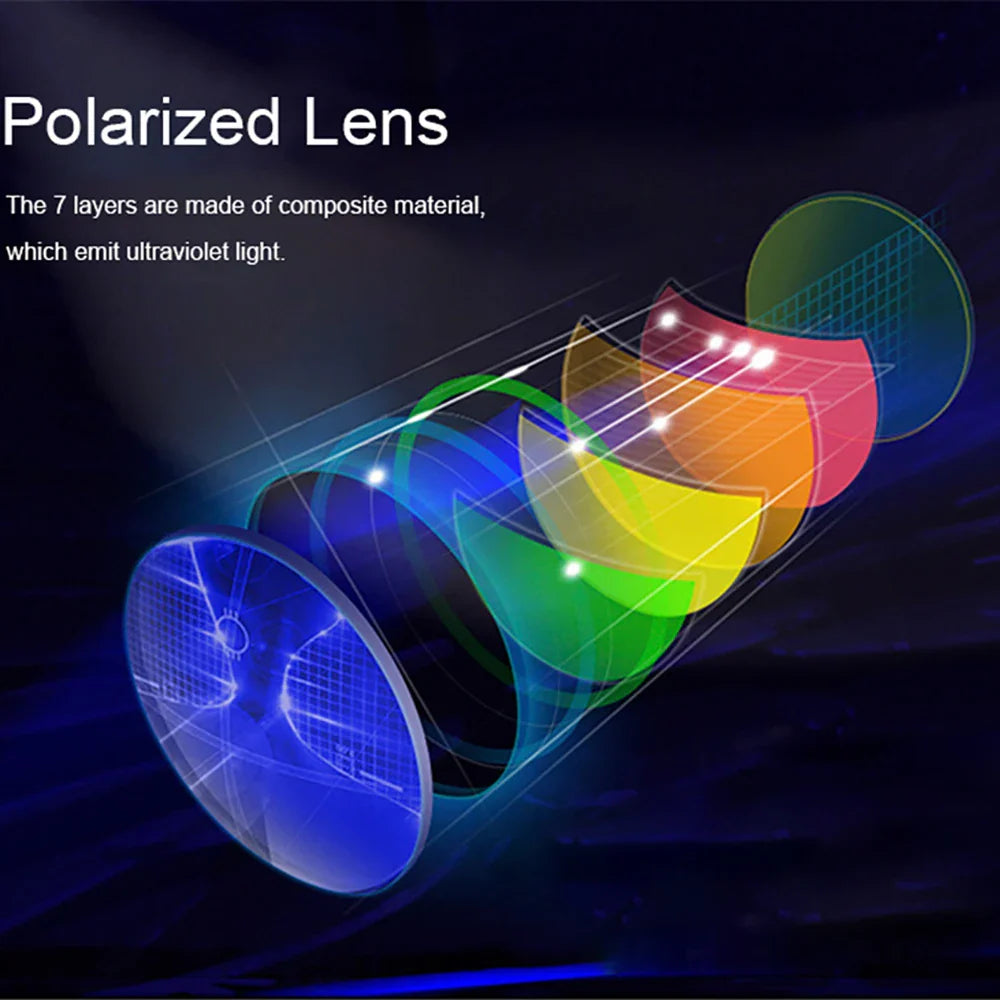 VIVIBEE Men Photochromic Sunglasses Black Sports Goggles Women Color Changing Polarized Driving 2026 Discoloration Sun Glasses