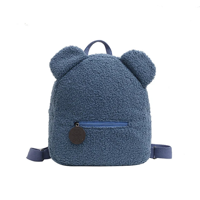 Personalised Bear Backpacks Custom Name Portable Children Travel Shopping Rucksacks Women's Cute Bear Shaped Shoulder Backpack