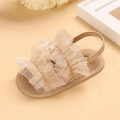 Baby  Girl Princess Shoes  Lace Toddler Summer Sandal Non-Slip Shoes First Step