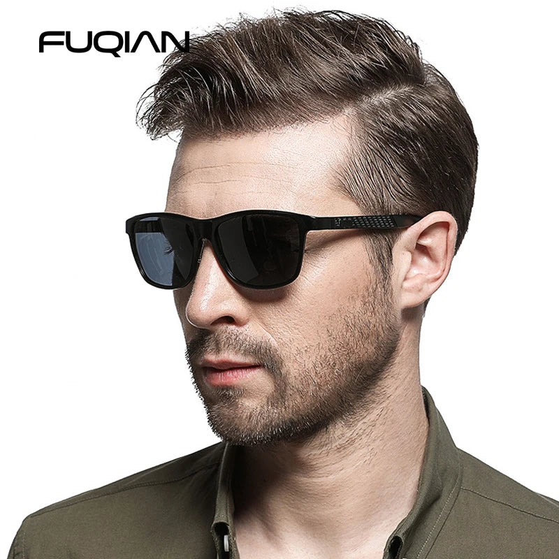 Luxury Aluminum Magnesium Men Polarized Sunglasses High Quality Square Men's Sun Glasses Cool Mirror Blue Driving Glasses