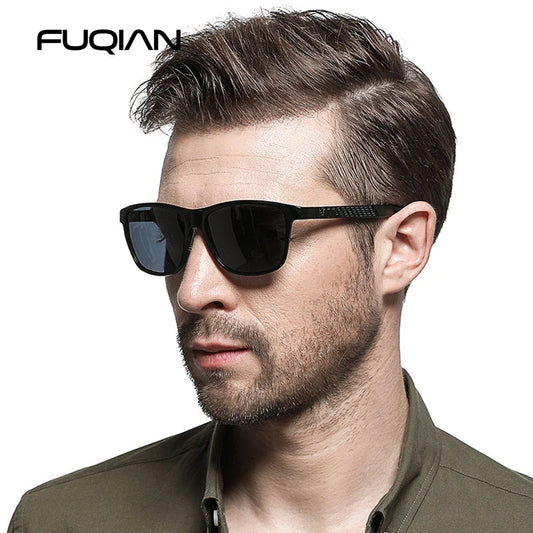 Luxury Aluminum Magnesium Men Polarized Sunglasses High Quality Square Men's Sun Glasses Cool Mirror Blue Driving Glasses