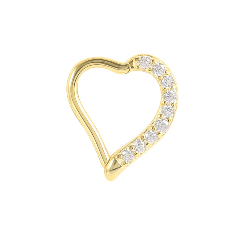 ROXI Multible Crystal Hoop Earrings for Women 2021 925 Sterling Silver Ear Nose Jewelry Earrings Heart Round joyas de plata 925