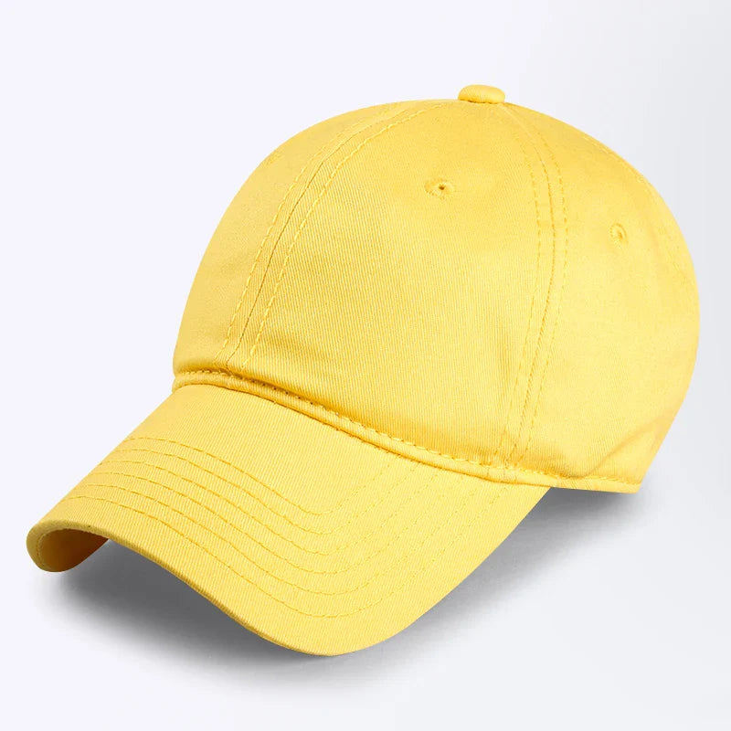 Wholesale Oversize Baseball Caps 100% Cotton Summer Sports Sun Hats for Women Men Big Head Plain Large Snapback Cap Unisex