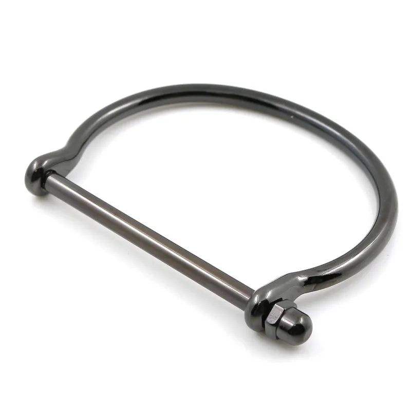 Fashion Punk Love Bangle Bracelet Woman Men Horseshoe Bracelets Stainless Steel Wedding Party Charming Cuff Wristband Jewelry