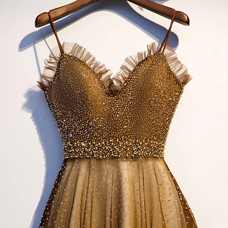Homecoming Dresses: Evening Dress Robe De Soiree Tulle With Applique beading