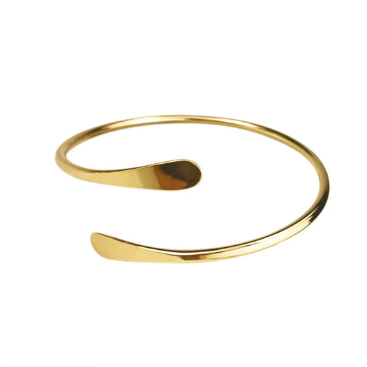 MaiLun 10pcs/lot blank Brass Stacking Bangles Smooth Oval Stacking Bracelet Open Cuff Bangles F1671