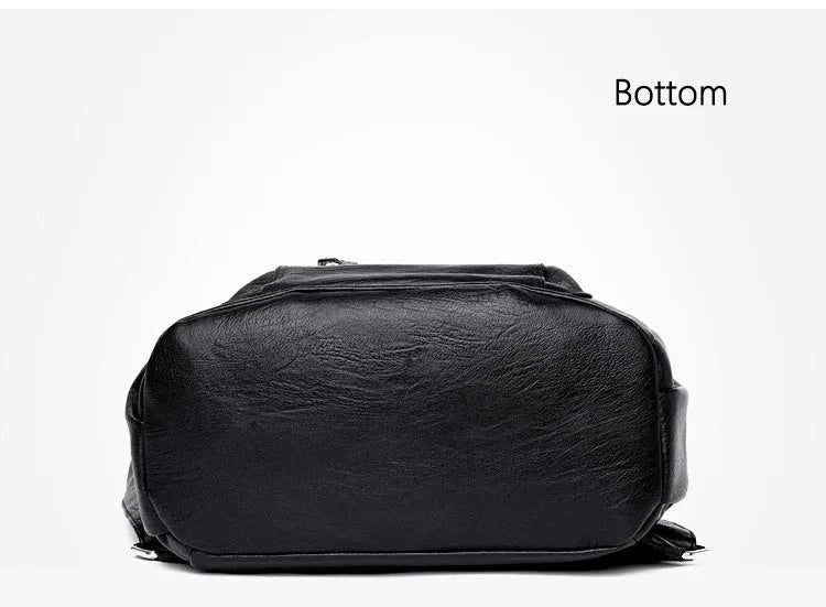 Women High Quality Leather Backpacks Vintage Female Shoulder Bag Sac a Dos Travel Ladies Bagpack Mochilas School Bags For Girls