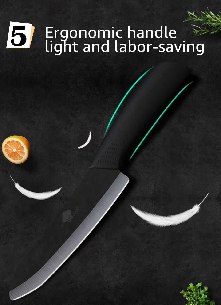 Ceramic Knife Kitchen Knives Set 3 4 5 6inch Chef Knife Utility Slicing Cutter Fruit