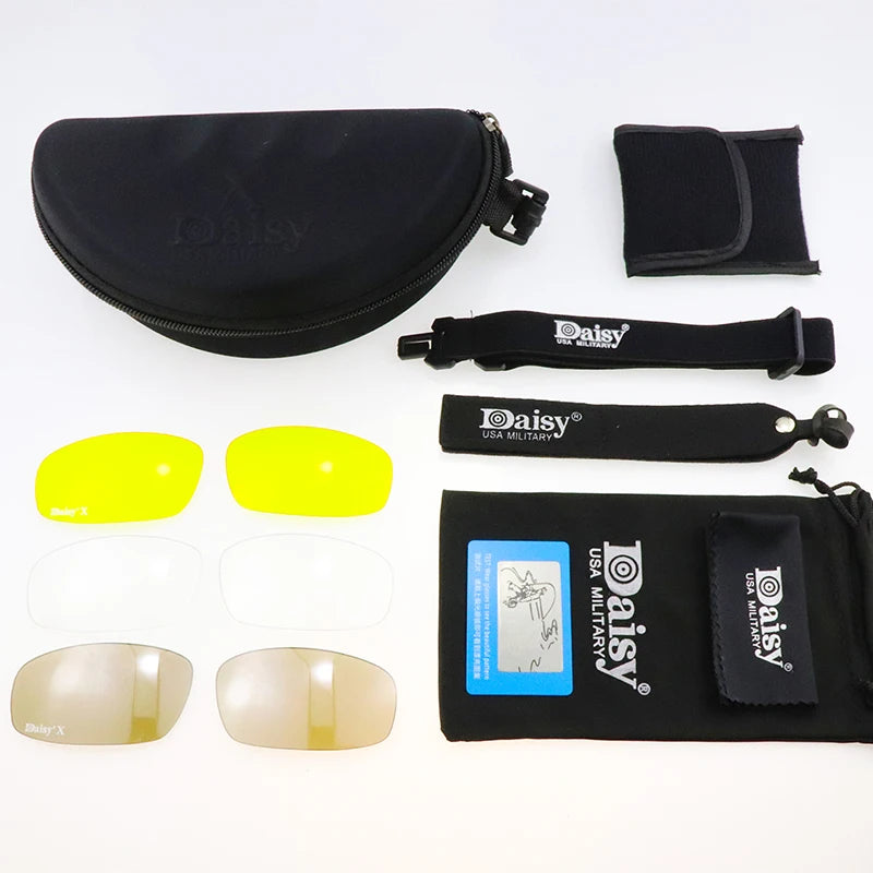 Polarized Photochromic Tactical Glasses Military Goggles Army Sunglasses