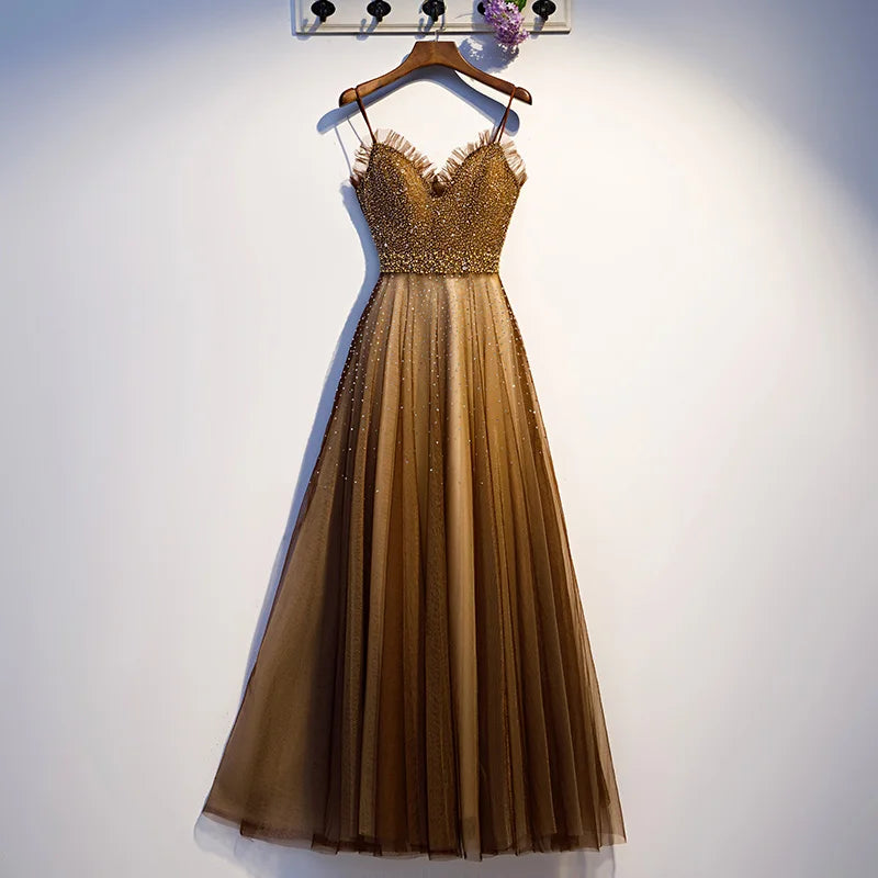 Homecoming Dresses: Evening Dress Robe De Soiree Tulle With Applique beading