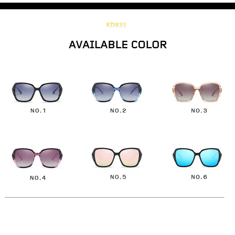 KDEAM Shiny For Women Sunglasses Polarized Butterfly Diamond Designer Sun Glasses Female UV-protected and Box