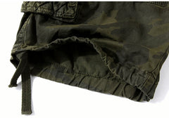 Camouflage Loose Cargo Shorts Men Military Camo Short Pants Homme