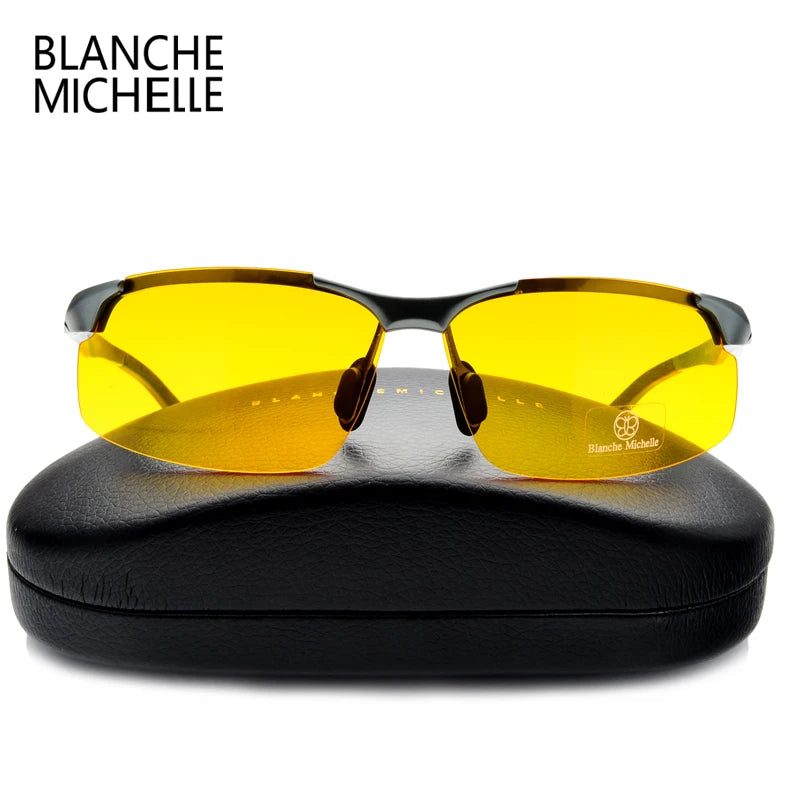 Men Sunglasses Polarized Sports Driving Night Vision Goggles Sunglass