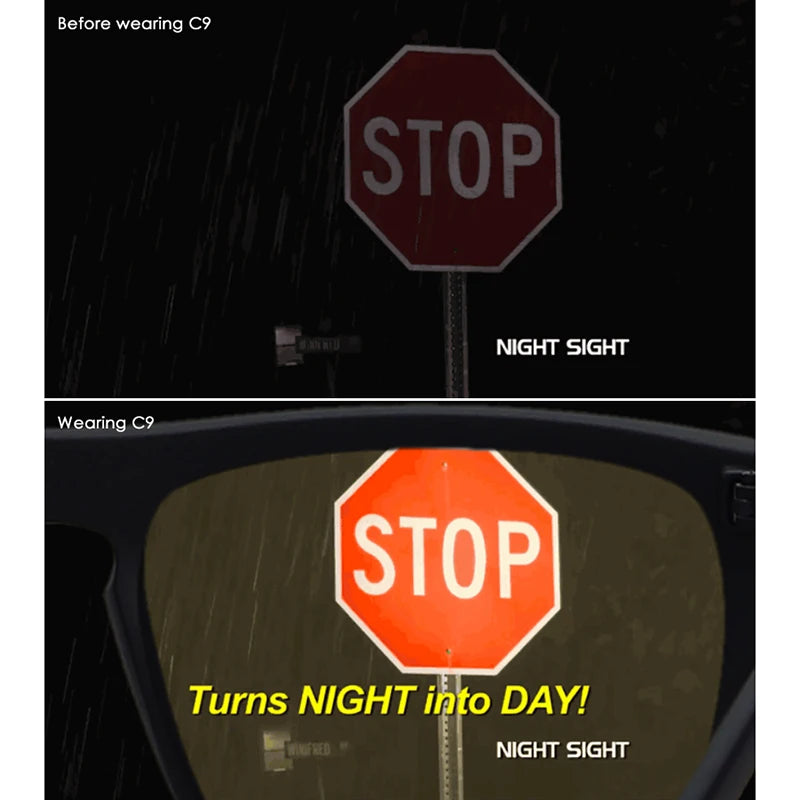 Sunglasses Night Sight/Photochromic Driving Glasses