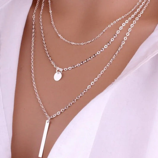 European And American Fashion Jewelry Copper Bead Chain Sequin Metal Strip