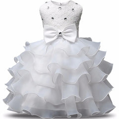 Flower Girl Dress Tutu Fluffy  Baby Girls Dresses Vestidos Wedding Party Children