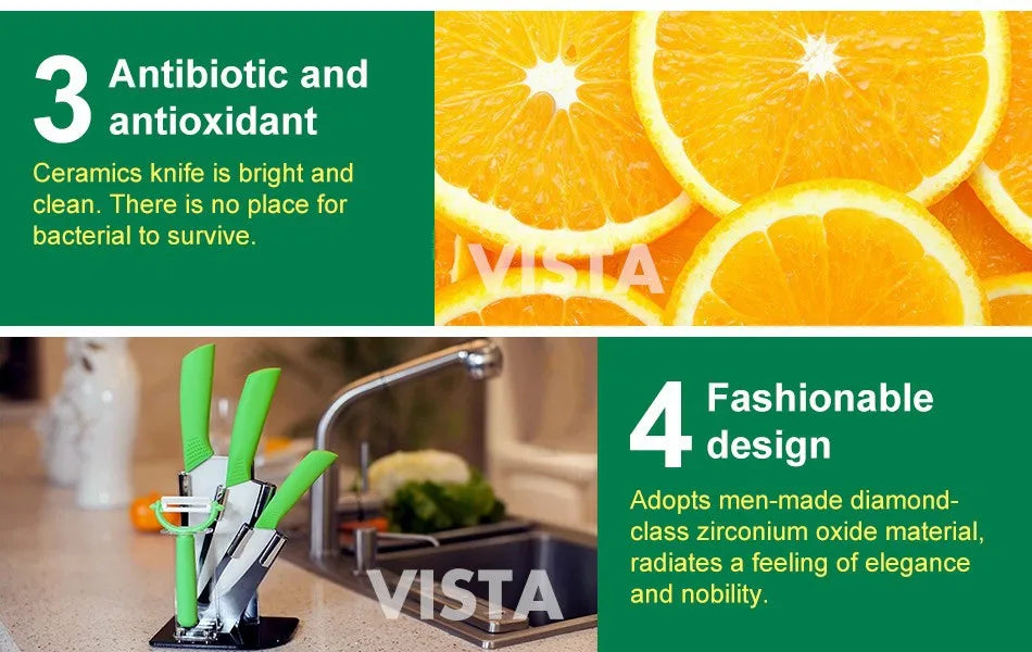 Ceramic Knife Set for Kitchen Professional Ceramic Knife 3 4 5 6 Inch Fruit Rust Proof