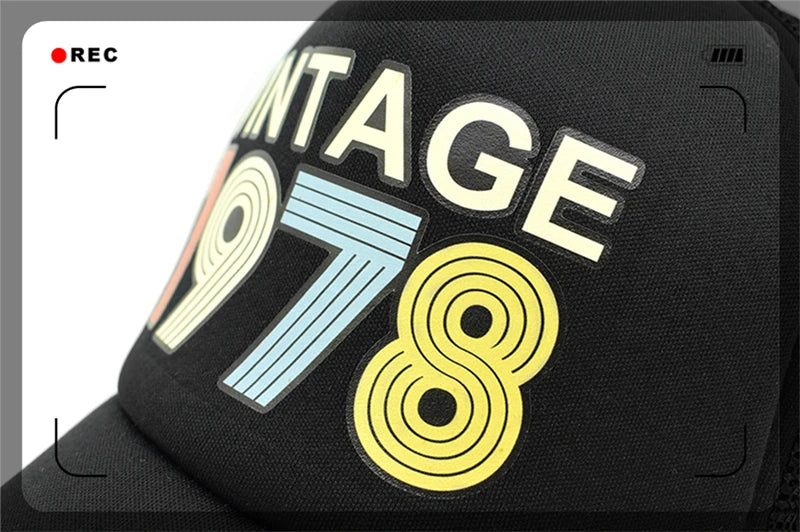 Vintage 1978 Cap 1978 Vintage Trucker Cap Men Retro 40th Birthday