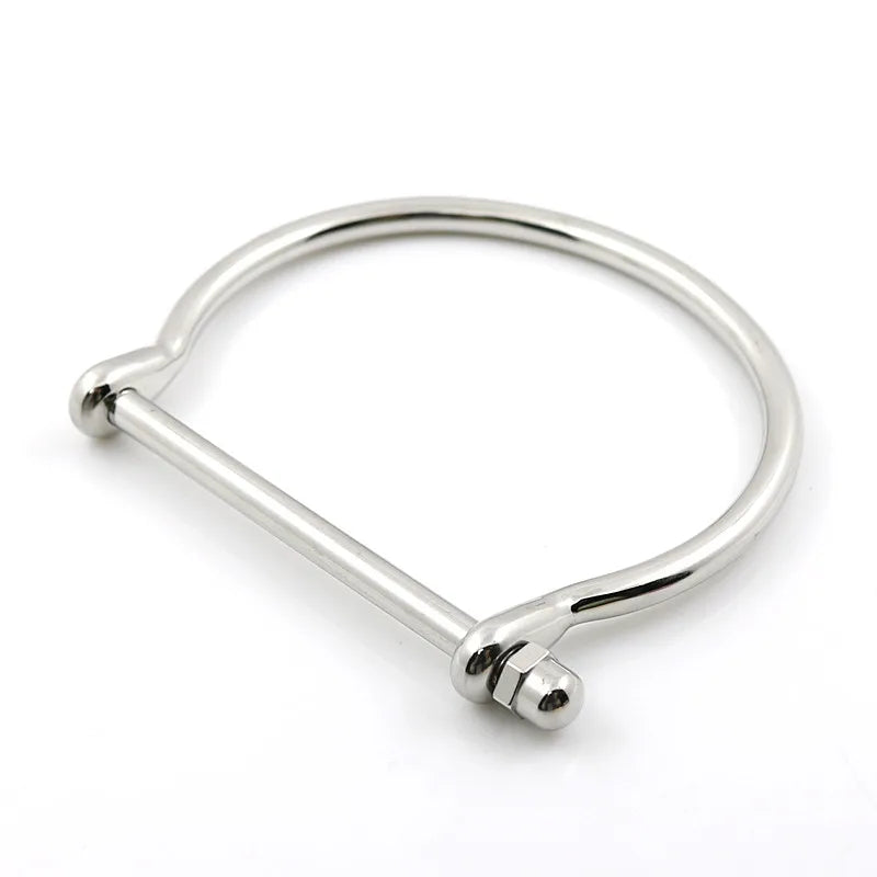 Fashion Punk Love Bangle Bracelet Woman Men Horseshoe Bracelets Stainless Steel Wedding Party Charming Cuff Wristband Jewelry