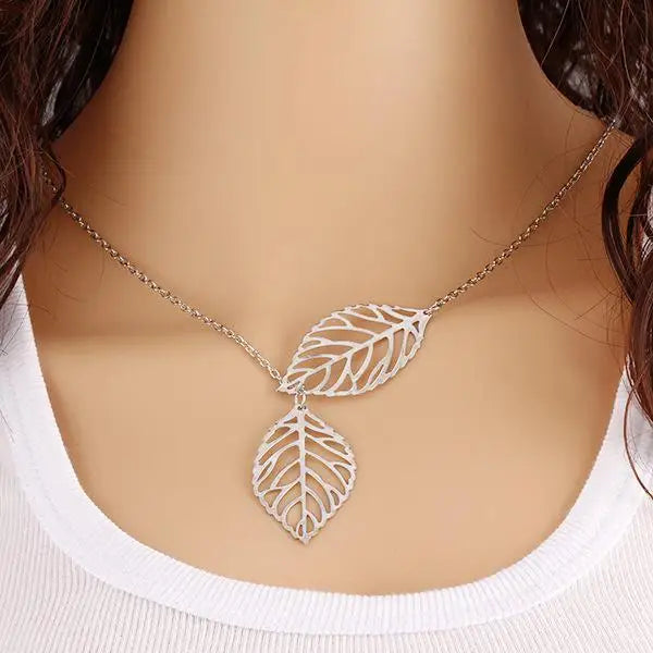Jewelry Leaves Bird Pendant Necklace Maxi Statement Necklace Chokers Necklace