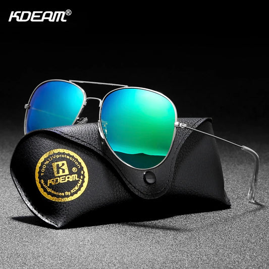 Air Force Pilot Sunglasses Men Polarized 62' Lens Large Sunglasses