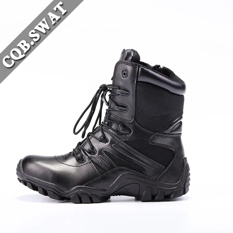 Breathable Tactical Boot Men Black Military Shoes Black Combat Army Boots for Men