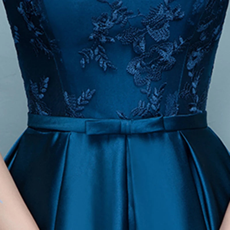 Homecoming Dresses: Navy Blue Prom Dress Elegant Party Women Evening Dresses