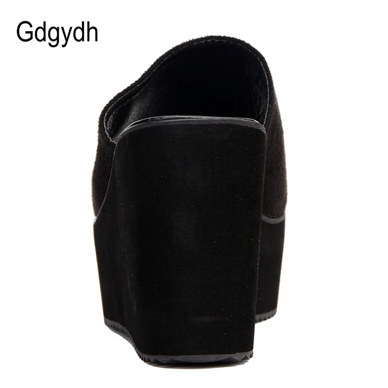 Gdgydh Summer Slip On Women Wedges Sandals Platform High Heels Fashion Open Toe Ladies Casual Shoes Comfortable Promotion Sale