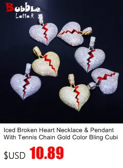 Two Rows Solitaire Couples Rings for Men Real Copper Gold Color Cubic Zircon