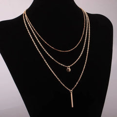 European And American Fashion Jewelry Copper Bead Chain Sequin Metal Strip