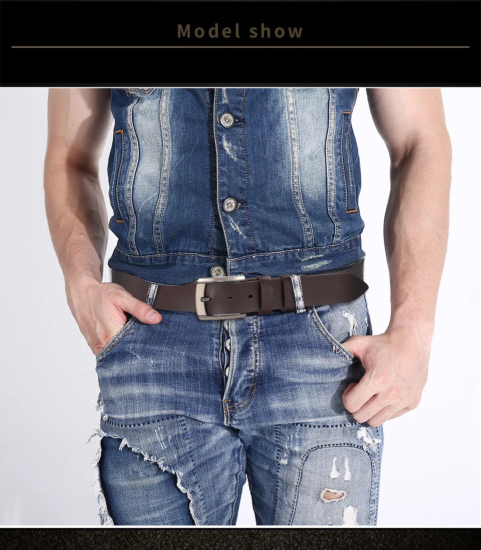 Men High Quality Genuine Leather Belt Luxury Designer Belts Men Cowskin Fashion Strap Male Jeans For Trousers Free Shipping