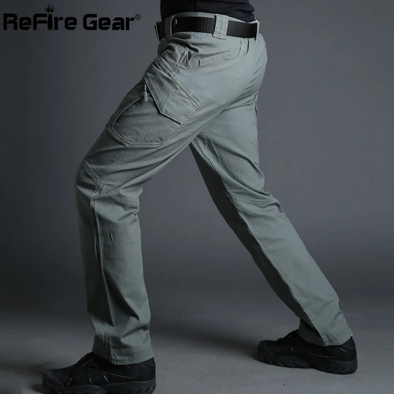 Tactical Cargo Pants Men Combat SWAT Army Military Pants Cotton