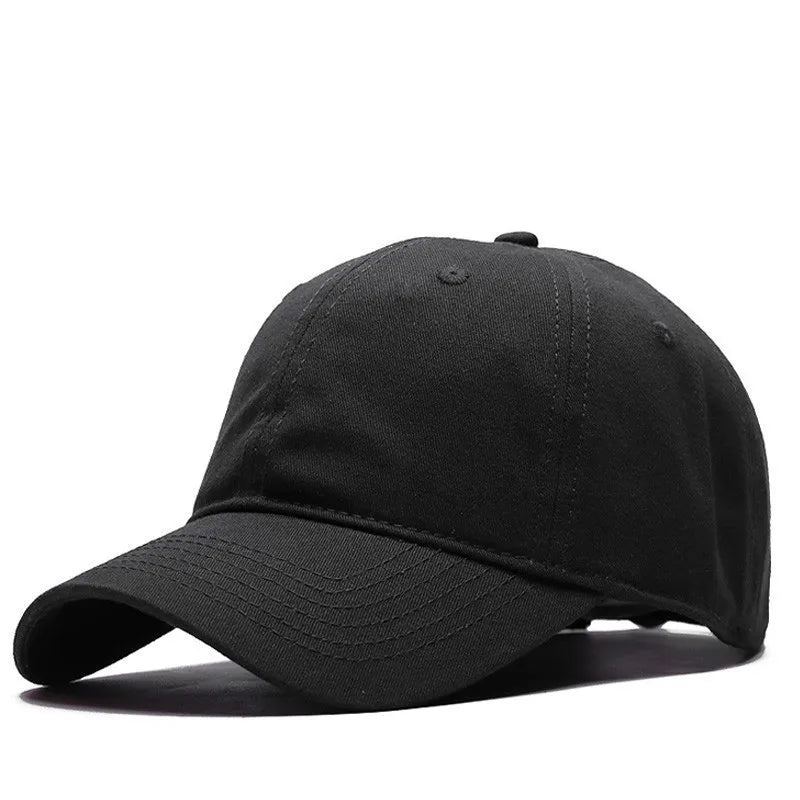 Wholesale Oversize Baseball Caps 100% Cotton Summer Sports Sun Hats for Women Men Big Head Plain Large Snapback Cap Unisex