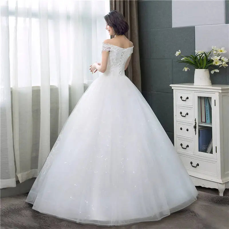 White Bridesmaid Dresses: Boat Neck Wedding Dresses Simple Off White Sleeveless
