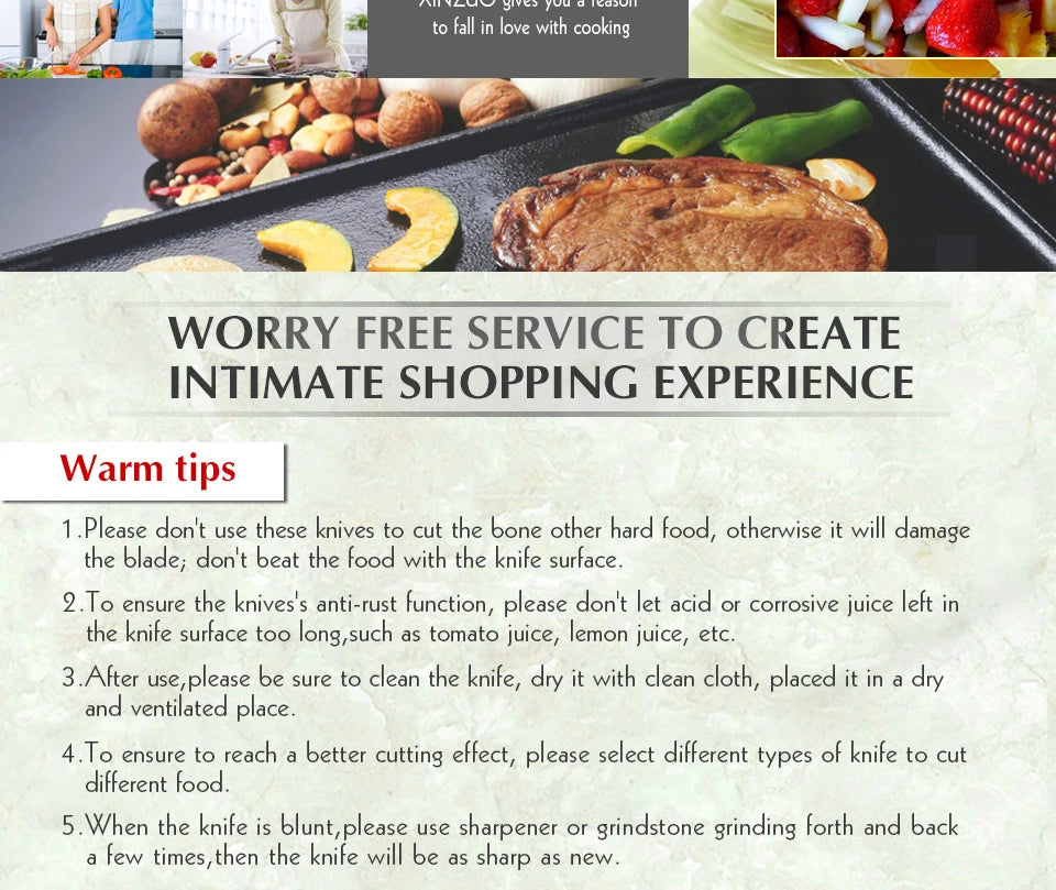 5" Utility Knife Stainless Steel Kitchen Knife Best Paring Fruit Multi-purpose
