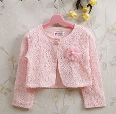 Kids Shrug Girls Jacket Cotton Sweet Girls Cardigan Sweater Kids Clothes