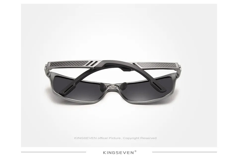 KINGSEVEN Men's Polarized Sunglasses Full Frame Aluminum Material Driving Glasses Eyewear Shades For Men Oculos masculino
