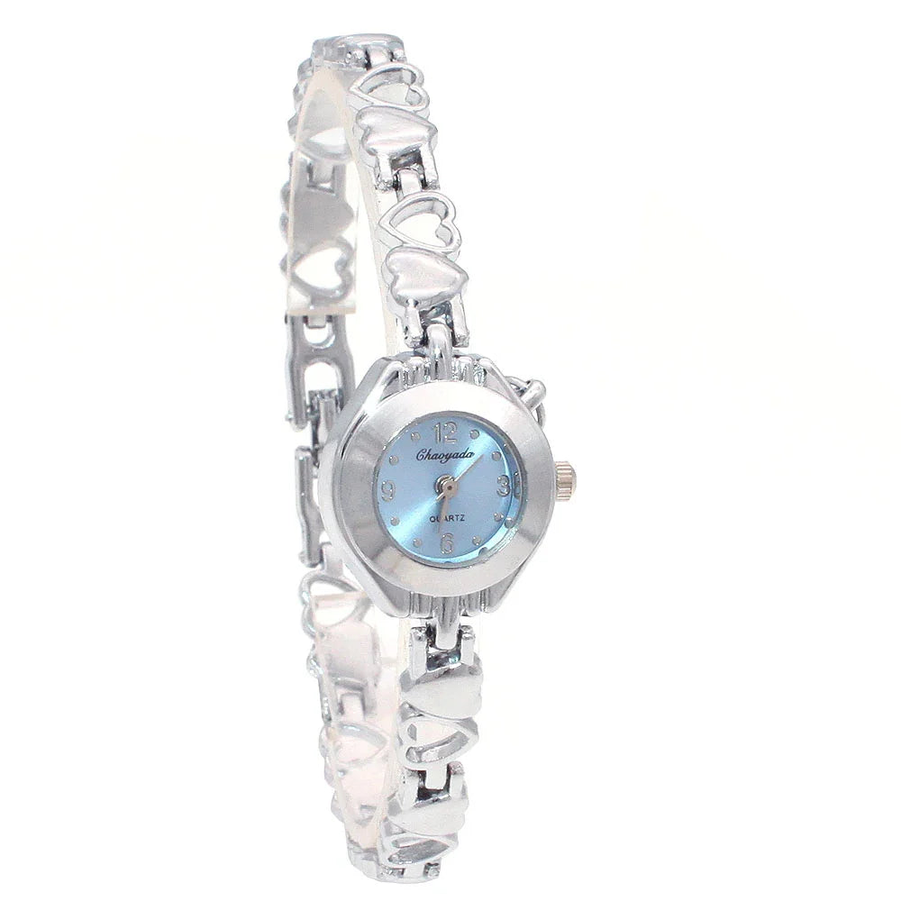 Retro Quartz Watch Classic Roman Ladies Bracelet Watches Women High Quality Silver Wristwatch Vintage Female Clock