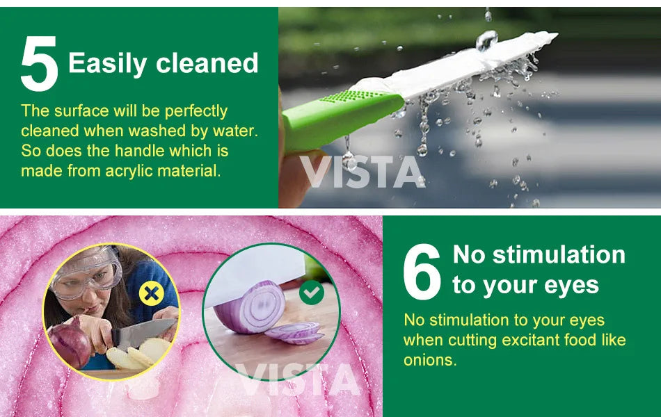 Ceramic Knife Set  3" 4" 5" inch Black Blade Plastic Handle with Cover for Cooking