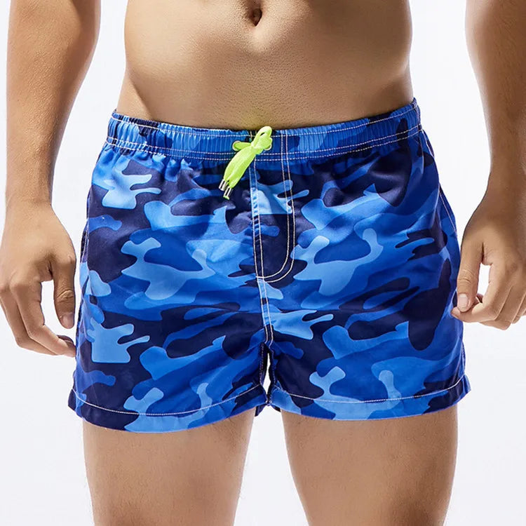 SEOBEAN Men's Board Shorts Men Camouflage Beach Shorts Male Summer Seaside Quick Dry Beachwear Bermudas Shorts With Pockets