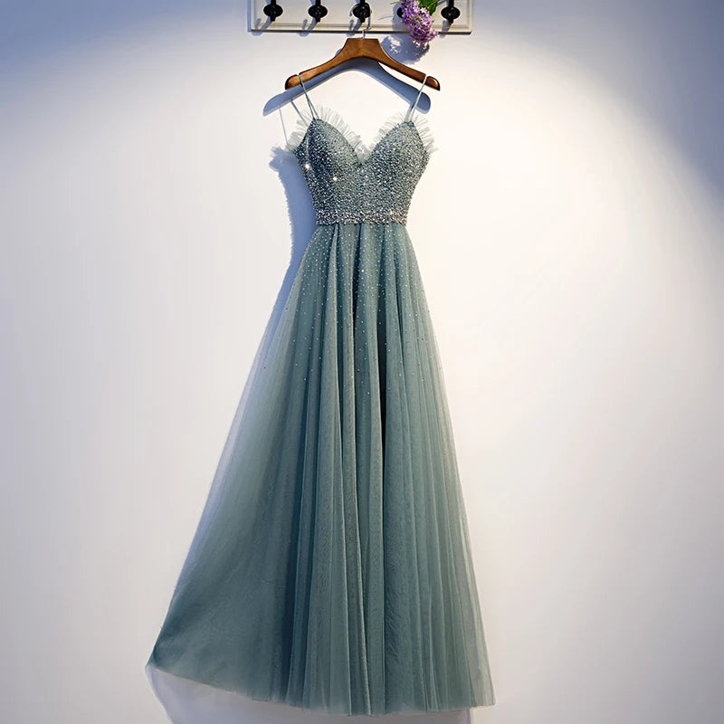 Homecoming Dresses: Evening Dress Robe De Soiree Tulle With Applique beading