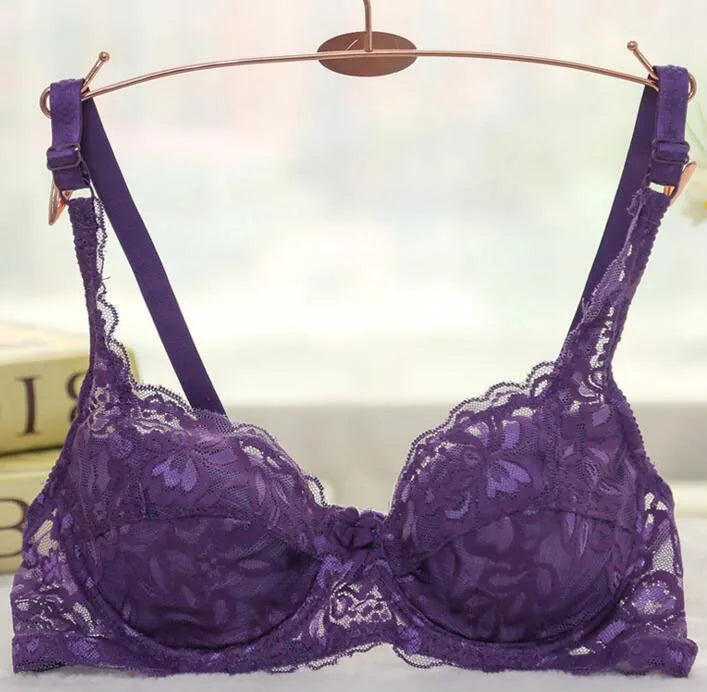 Women Push Up Bra Underwire Full Lace Brassiere Underwear Bras Bralette