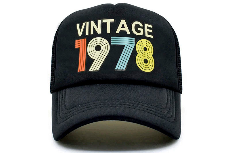 Vintage 1978 Cap 1978 Vintage Trucker Cap Men Retro 40th Birthday