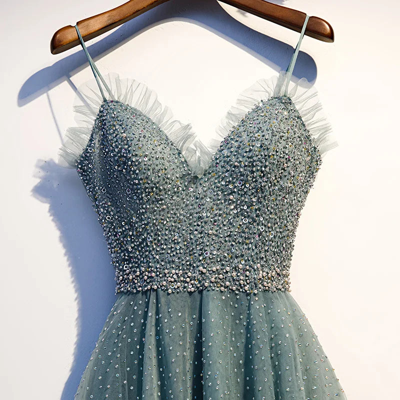 Homecoming Dresses: Evening Dress Robe De Soiree Tulle With Applique beading