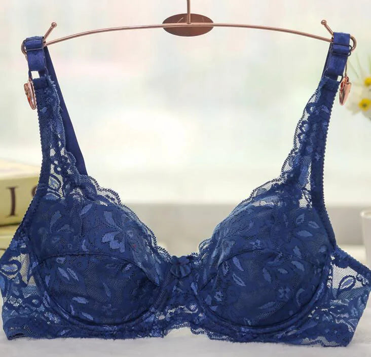 Women Push Up Bra Underwire Full Lace Brassiere Underwear Bras Bralette