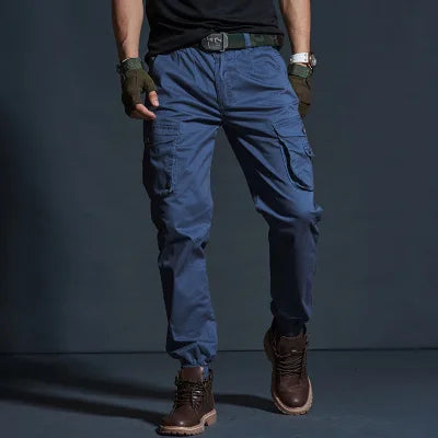 Khaki Casual Pants Men Tactical Joggers Camouflage Cargo Pants