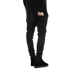 Men Black Ripped Skinny Jeans Hip Hop swag Denim Scratched Biker Jeans Joggers