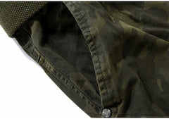 Camouflage Loose Cargo Shorts Men Military Camo Short Pants Homme