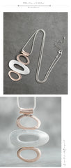 Long Necklace Vintage Geometric Sweater Goth Pendant Korean Fashion Pendants