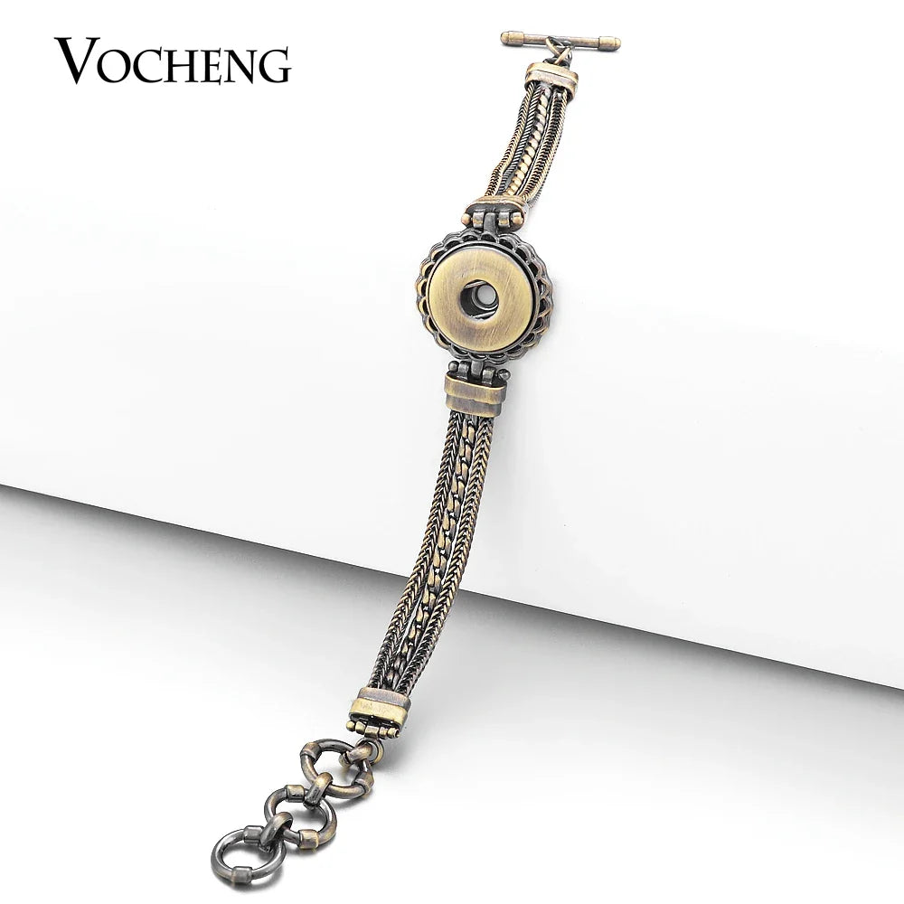 18mm Vocheng Ginger Snaps 2 Colors Antique Multi Chain Bracelet NN-450
